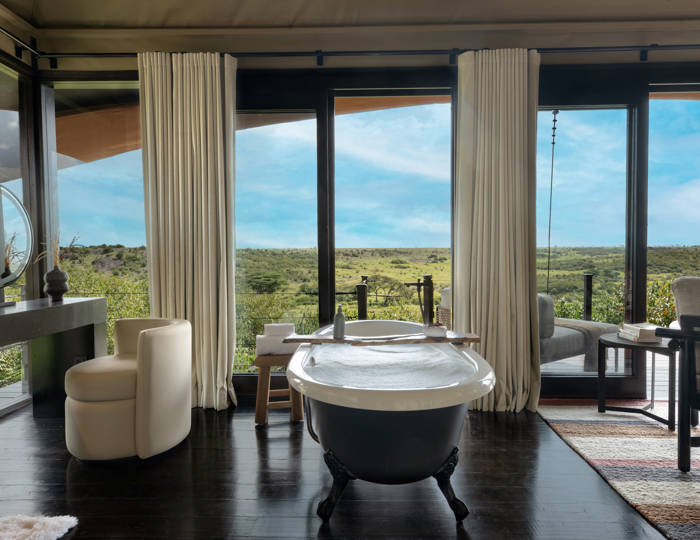Safari camp deck view
